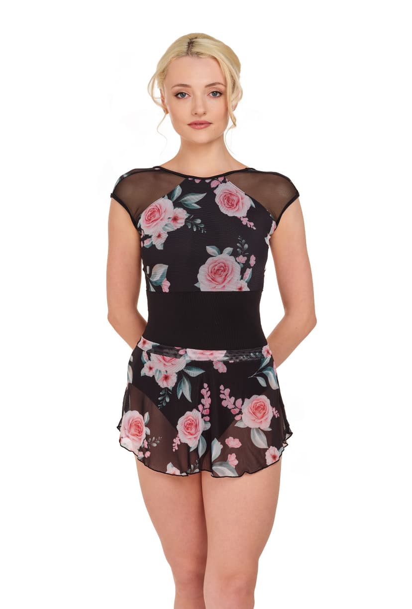 So Danca Lupica - Floral Mesh Layering Ballet Skirt RDE-2298