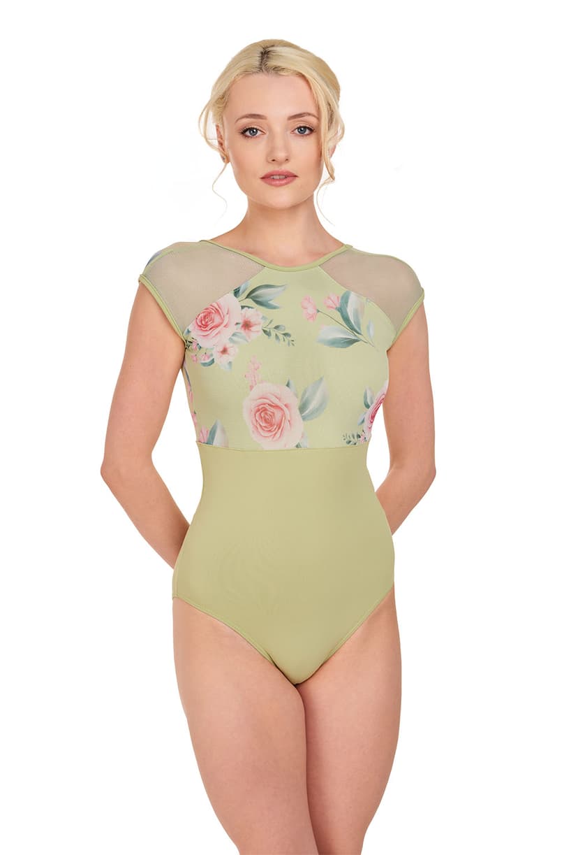 So Danca Felixa - Floral Cap Sleeve Leotard RDE-2216