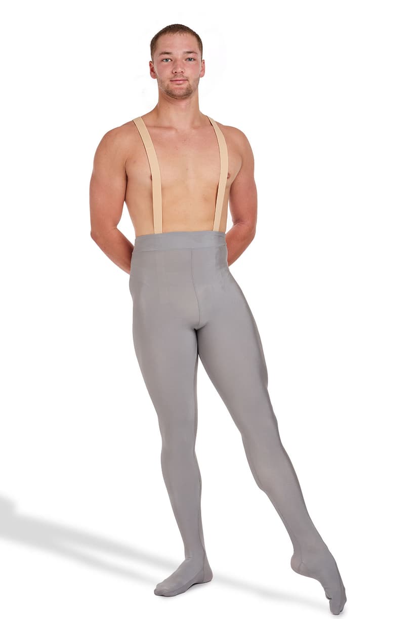 Bloch MP001 men's convertible performance tights with elastic shoulder straps straps MP001