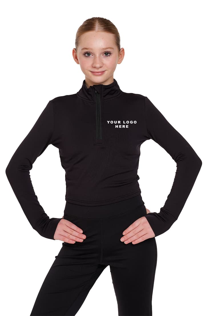 Silky-half-zip-jacket-with-logo-adults-front
