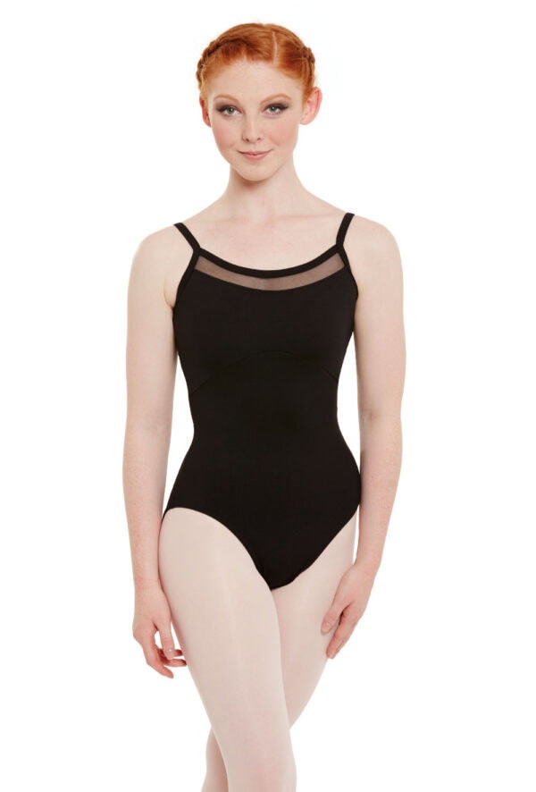 Contoured Mesh Panel Leotard