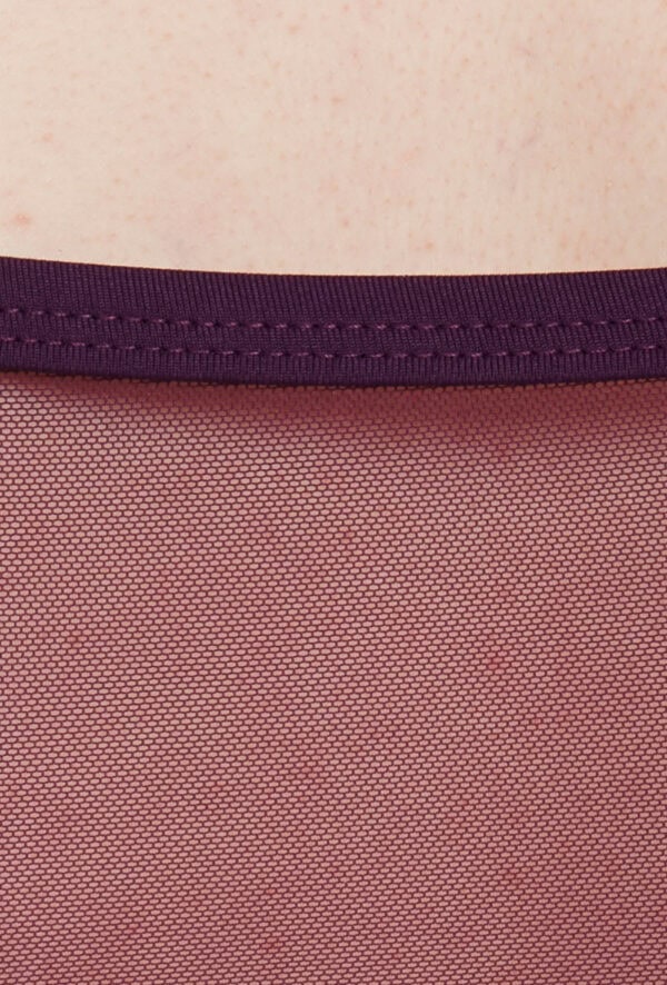 Contoured Mesh Panel Leotard