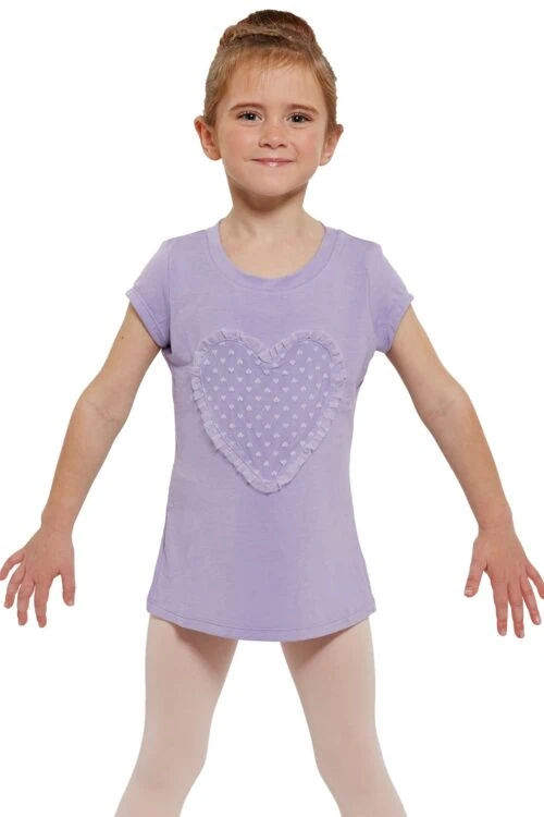 _4_1447508561 Girls heart mesh tee