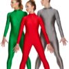Porselli Lycra Sasha polo neck unitard