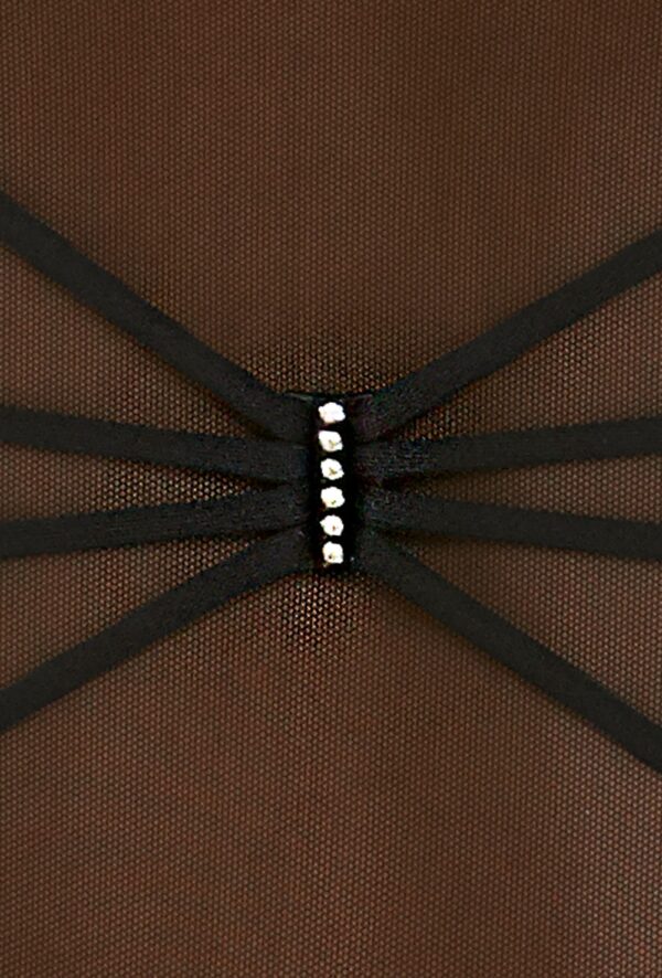 Spider mesh leotard