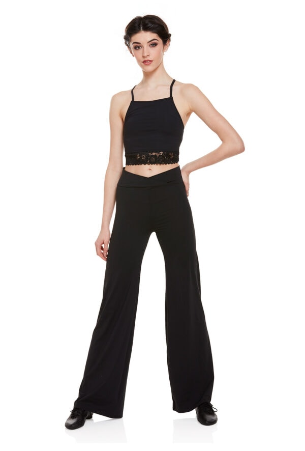 7429-front Flare Leg Dance Pant
