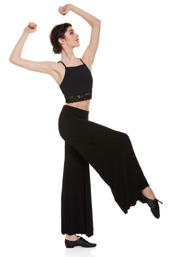 7429-side Flare Leg Dance Pant