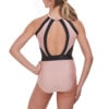Mesh Side Insert Halter Leotard