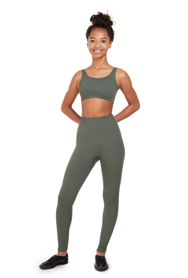 11378W-SRG-set Seamless Rib Legging