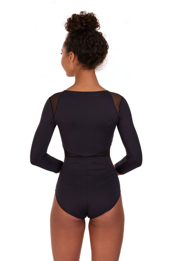 Mercrem Zip Front 3/4 Sleeve Leotard