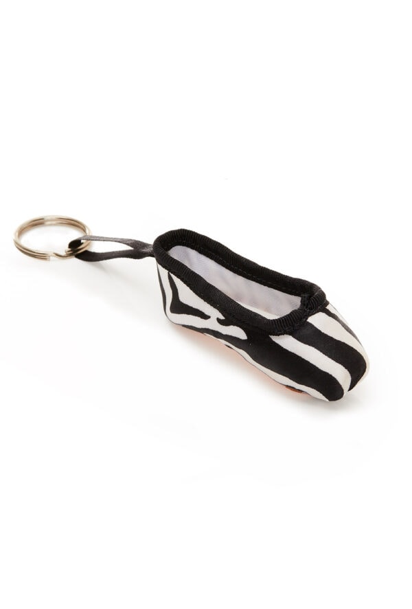 Zebra Pointe Shoe Keyring