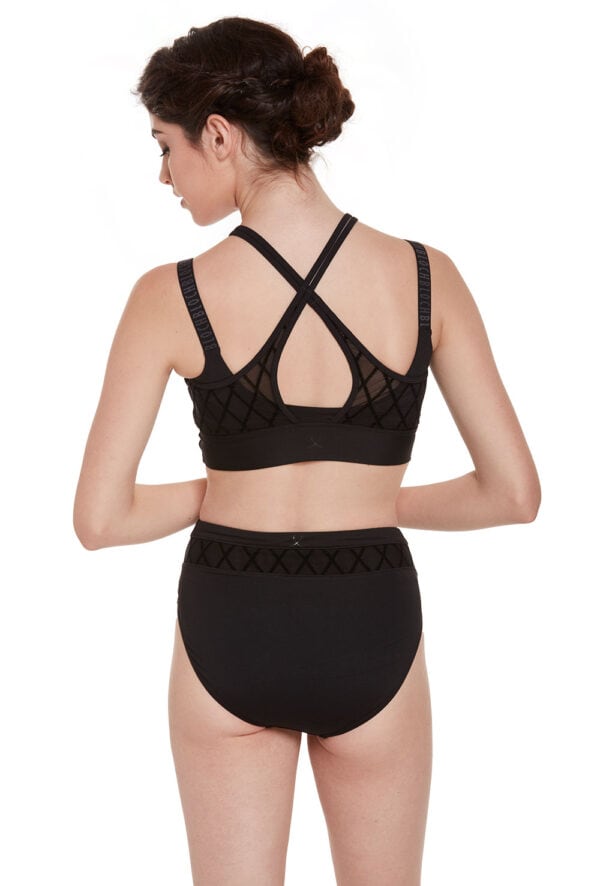 ft5040-back Diamond Mesh High Waist Briefs