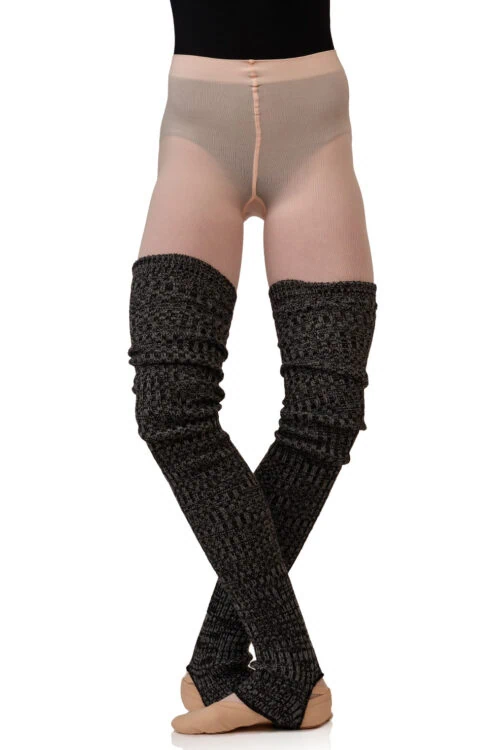 Maximez - Marl Knit Super Long Stirrup Legwarmers