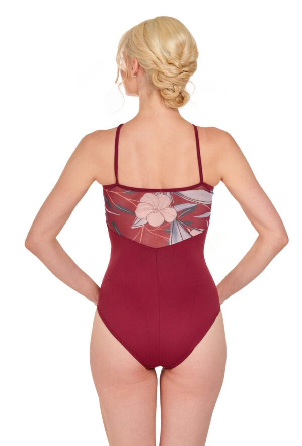 Ever - Floral High Neck Leotard