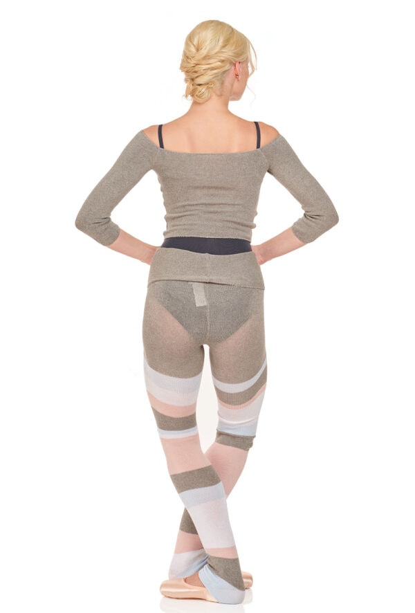 Panlongband- Striped Knit Warm-Up Pants