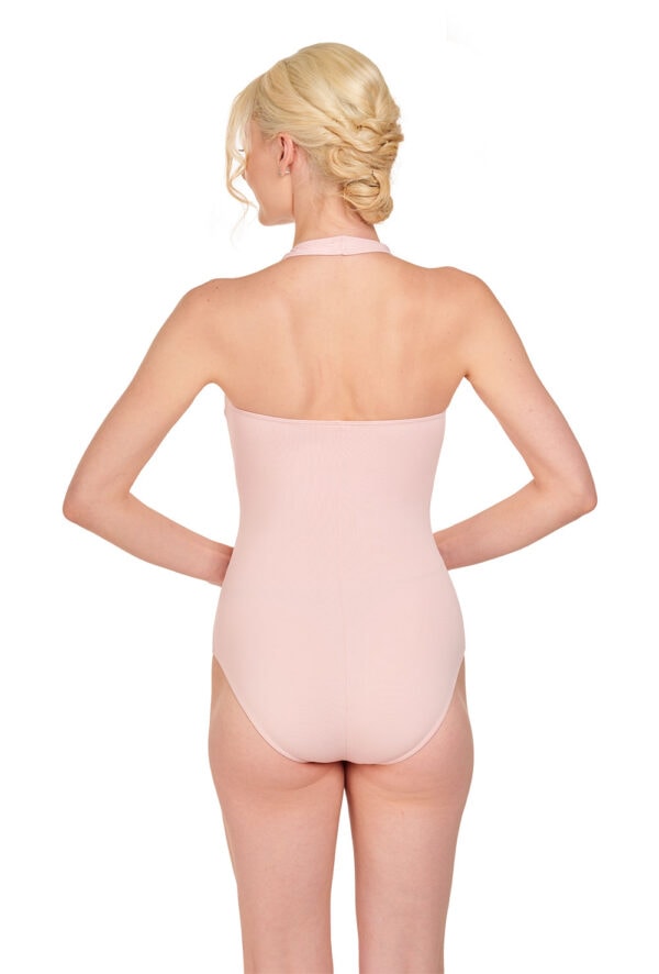 Classic Halter Leotard with Pinch Front