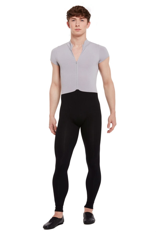 Conrad - Men's two-tone zip front unitard