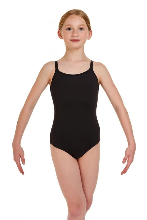 CL8720-front Pranay - Girls Adjustable Strap Leotard