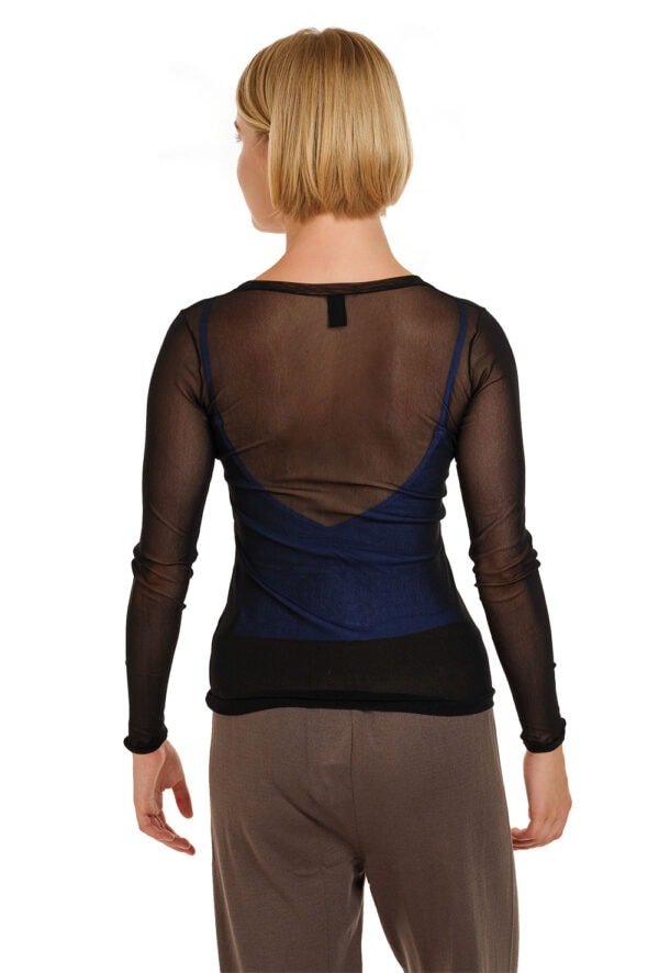 Sherry - Long Sleeve Mesh Top