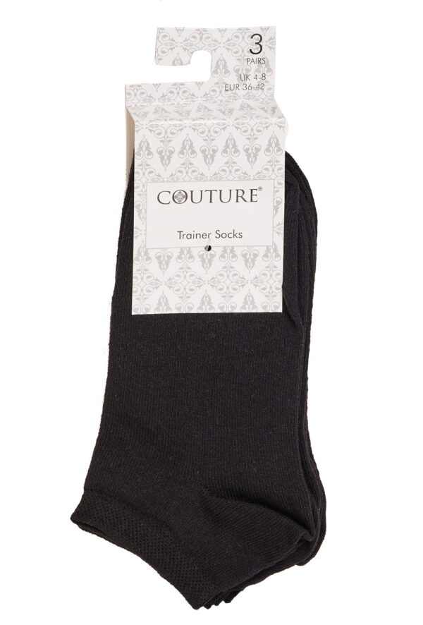Couture trainer socks 3 pairs per pack