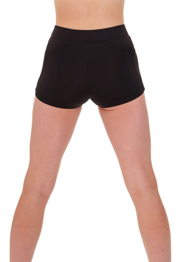 Hot Pant Shorts with Chevron Lace Insert
