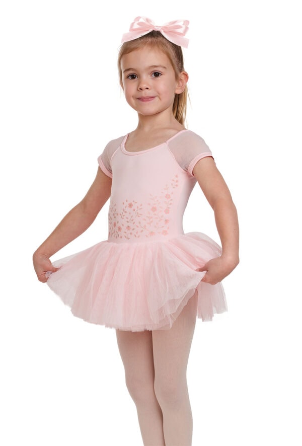 CL4322 Dora - Girls Vine Print Cap Sleeve Tutu