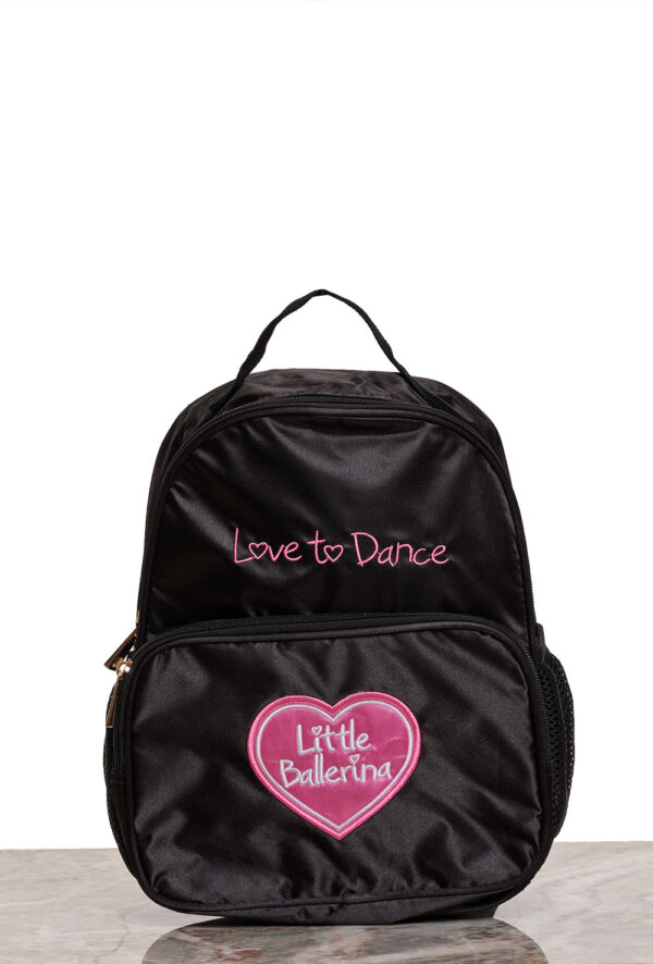 LB-backpack-front Love to Dance Satin Back Pack
