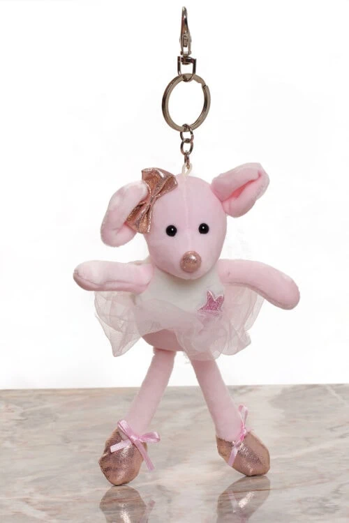 Ballerina Mouse Keyring/ Bag Charm