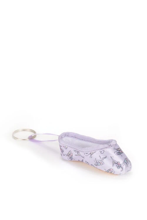 Ballet Print Pointe Shoe Keyring