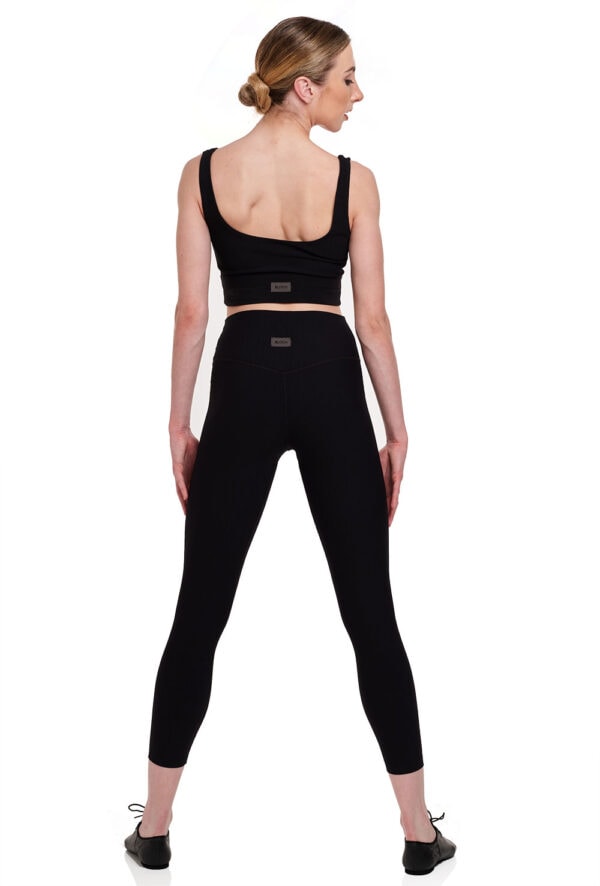 7/8 Length Ribbed Gym Leggings