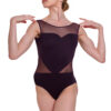 Danna - Sweetheart Mesh Cut Out Leotard