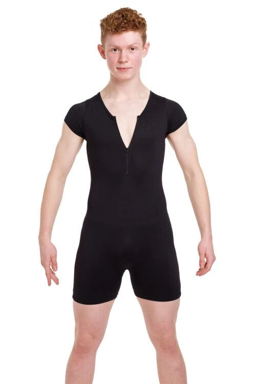 Men's Zip Front Short Unitard