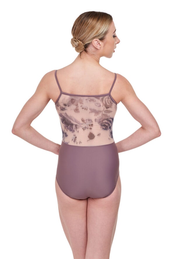 Claudia Floral Mesh Camisole Leotard