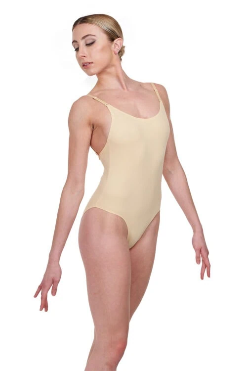Invisibel-body-nude-front Invisible Low Back Camisole Bodystocking
