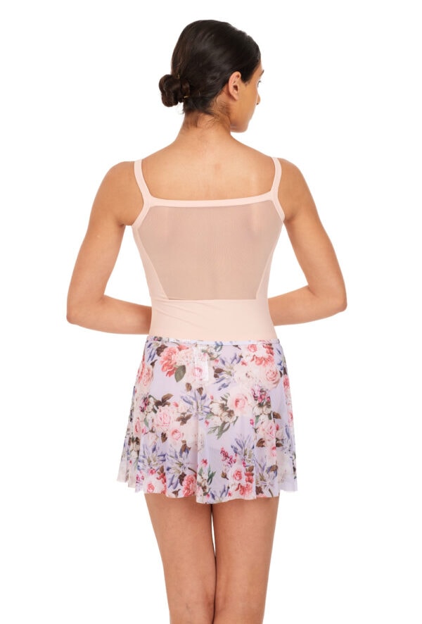 R0241--FLORA-back Bouquet Print Skirt