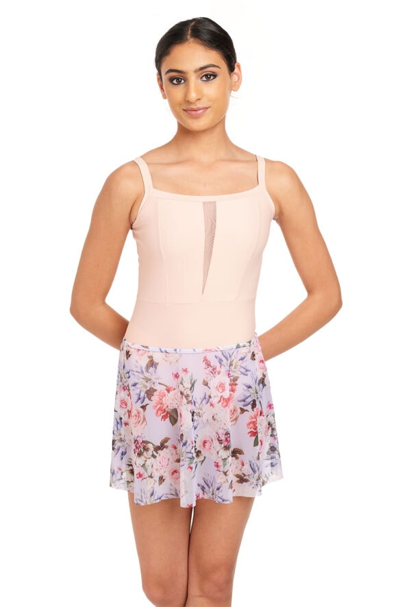 R0241-front Bouquet Print Skirt