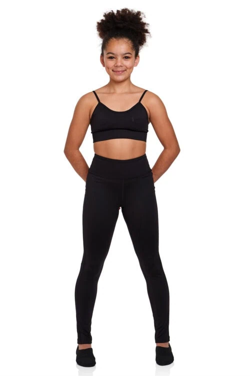 Kids High Waisted Dance Leggings