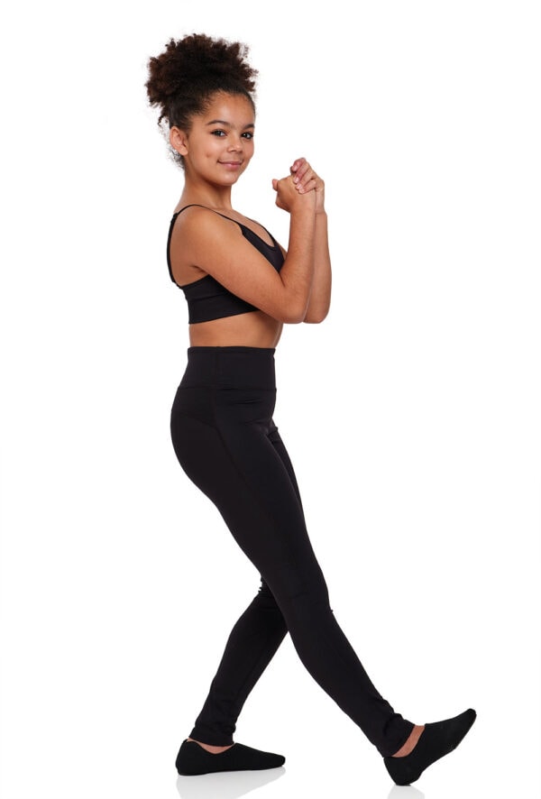 Kids High Waisted Dance Leggings